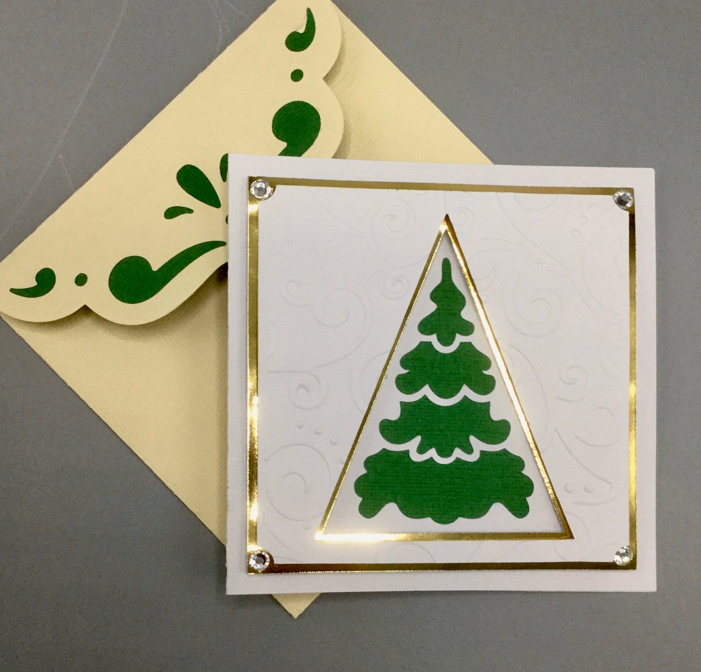 Tree Reindeer Angel Greeting Cards