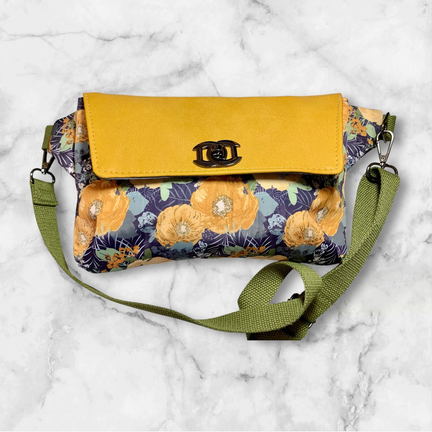 Haralson Belt Bag Gold Peonies
