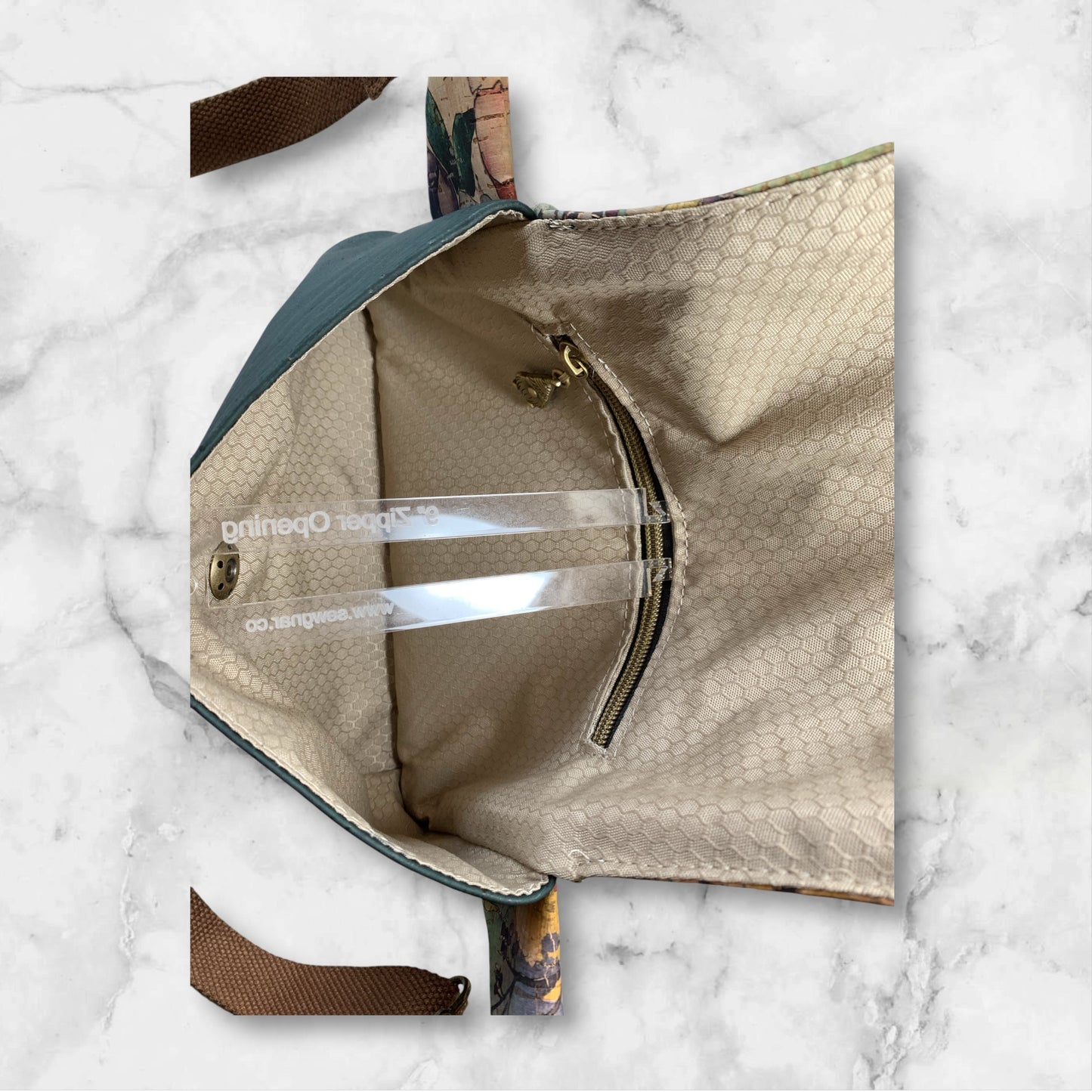 Haralson Belt Bag Cork Watercolor and Emerald
