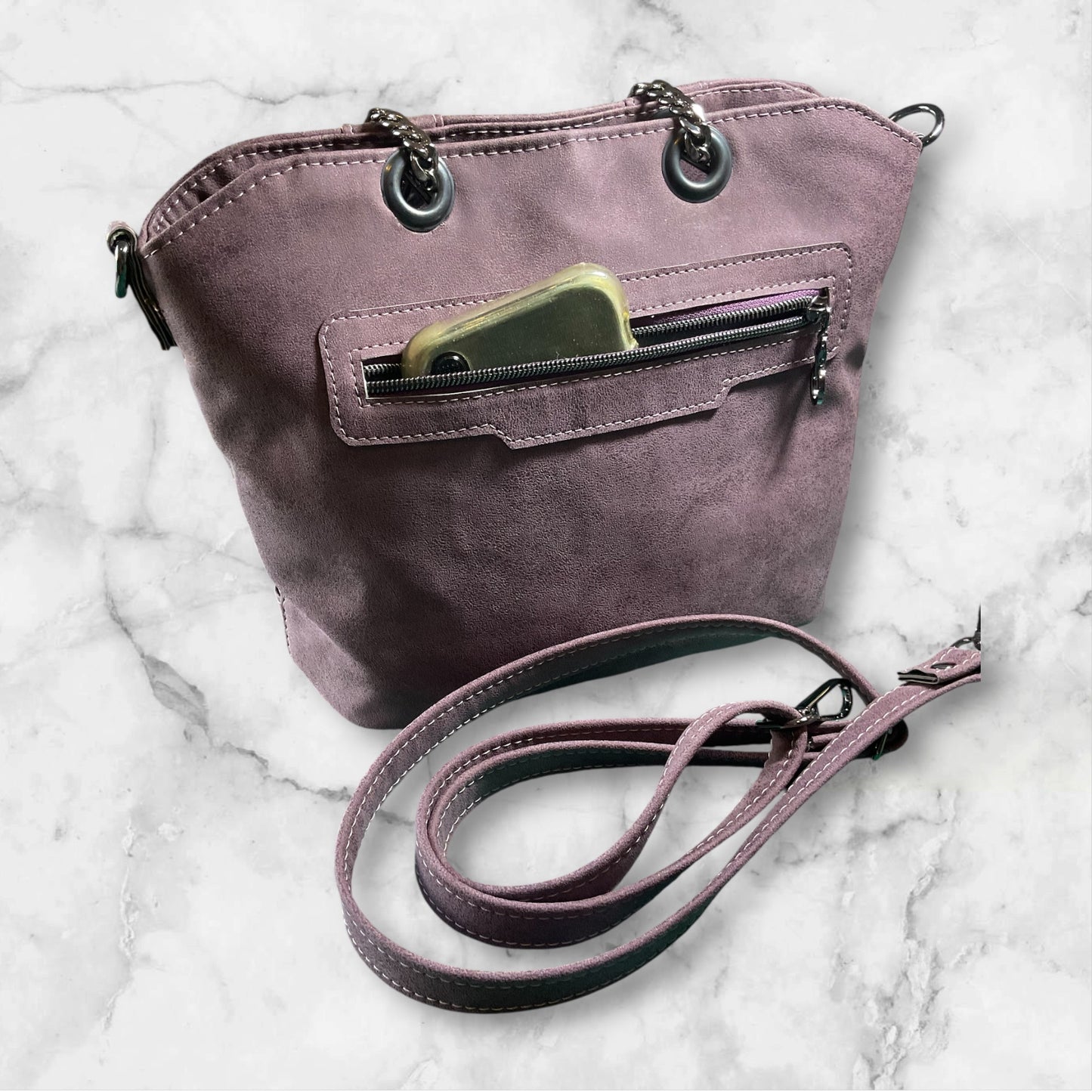 Berlyn Crossbody Bag Faux Suede