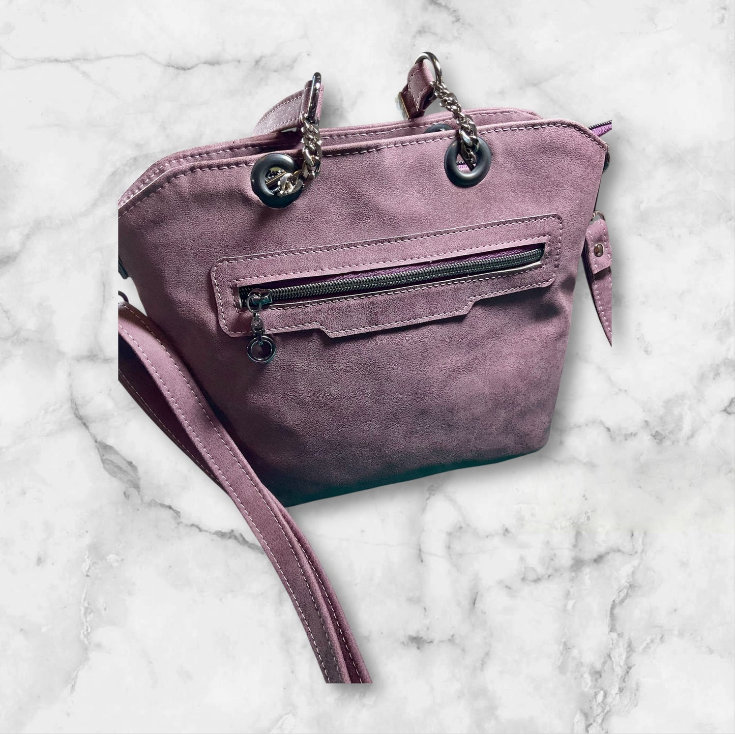 Berlyn Crossbody Bag Faux Suede