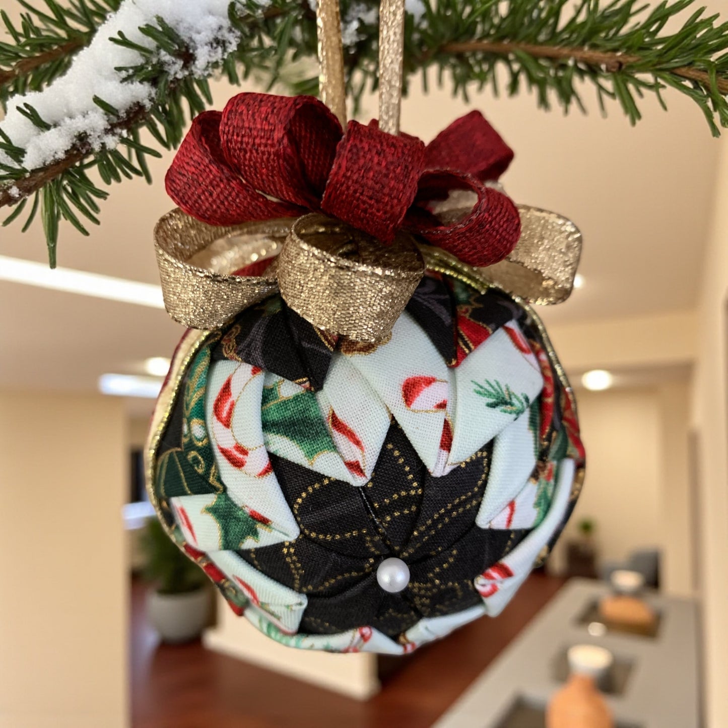 No-Sew Quilted Ornaments