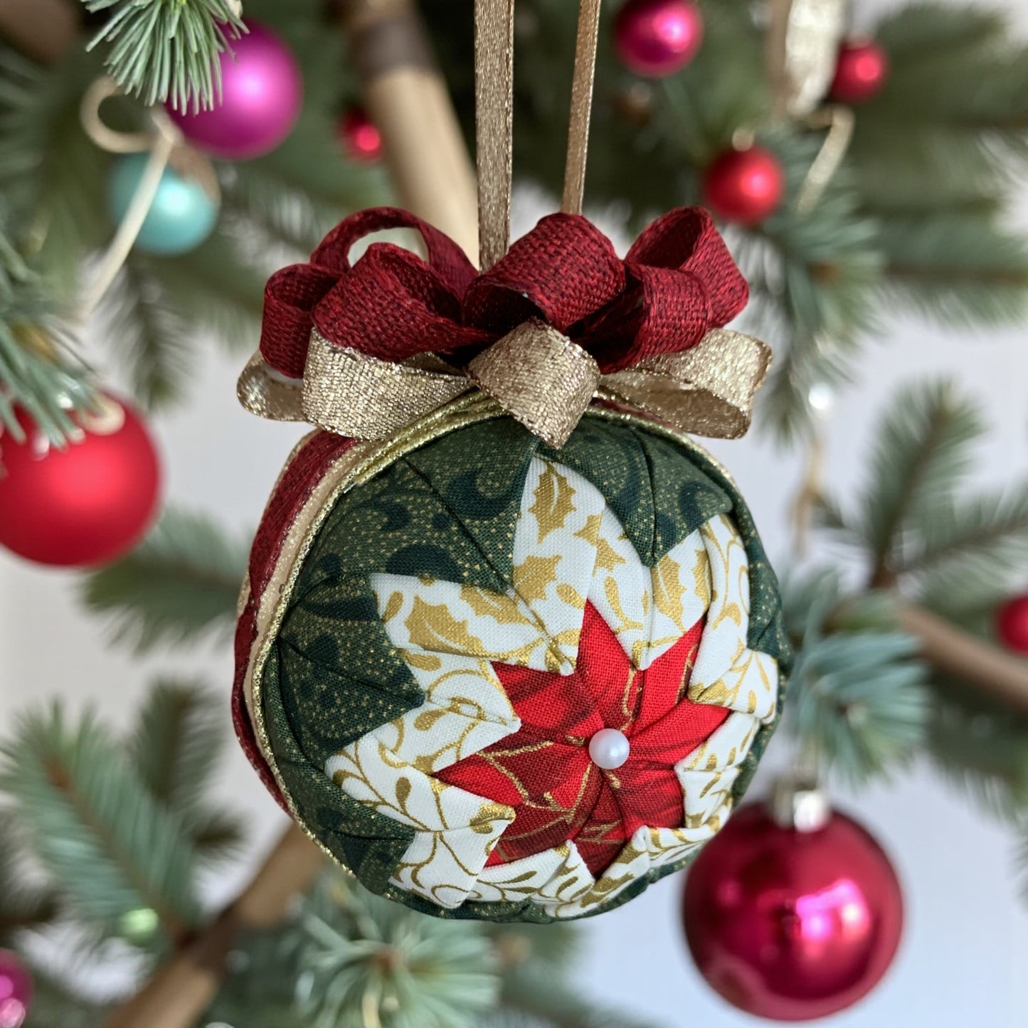 No-Sew Quilted Ornaments