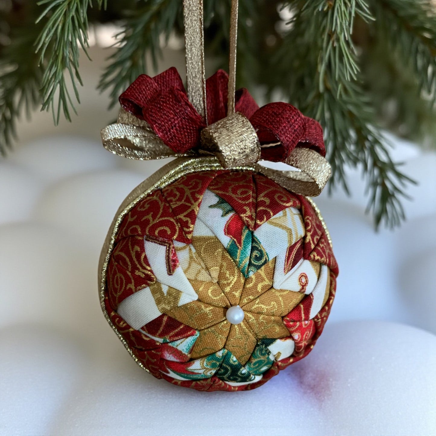 No-Sew Quilted Ornaments