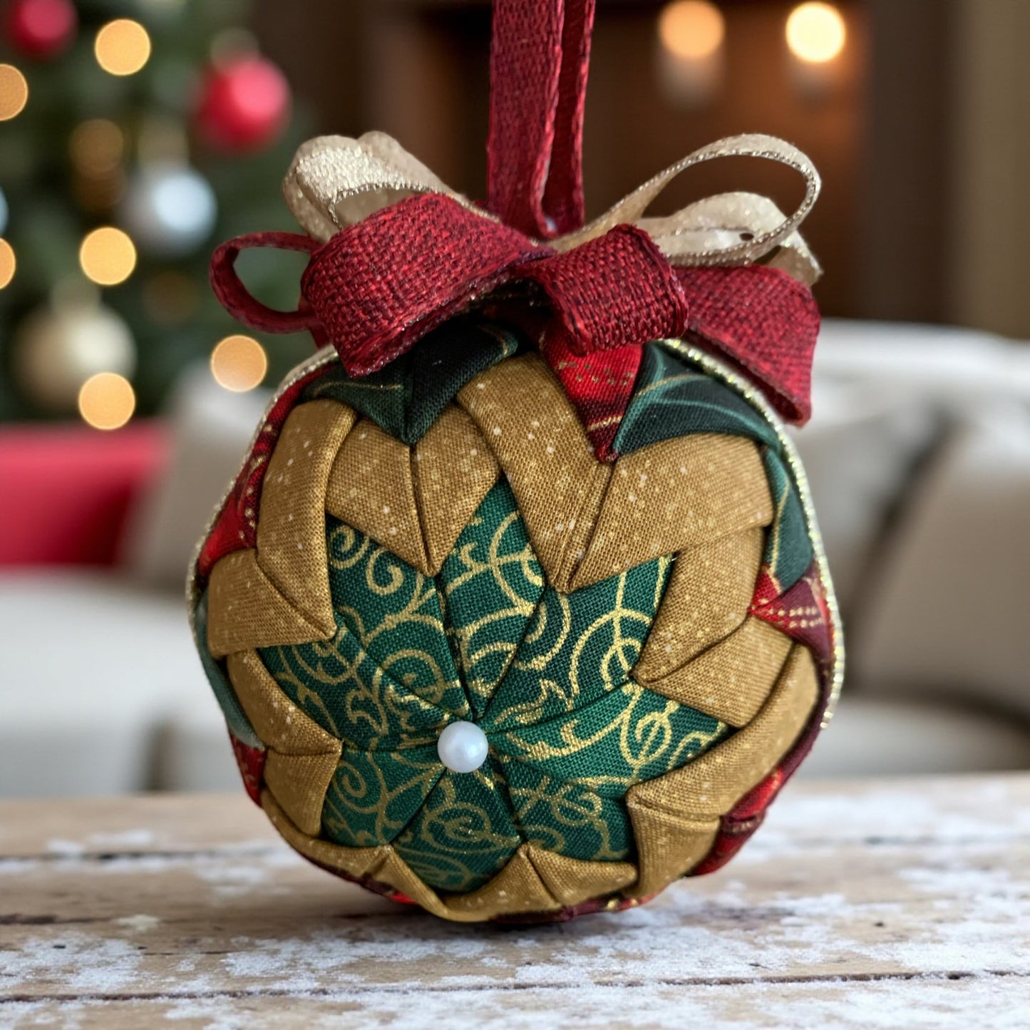 No-Sew Quilted Ornaments