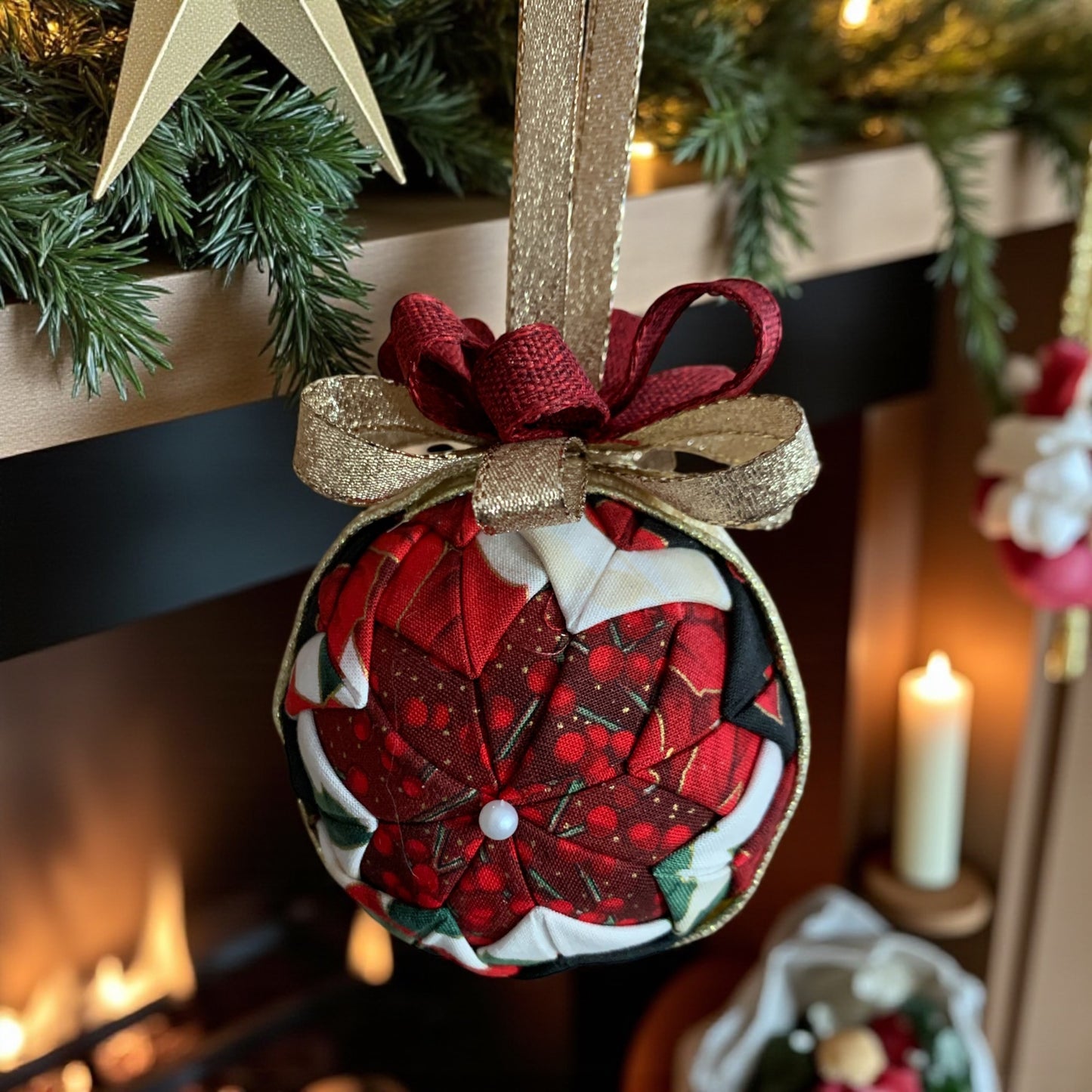 No-Sew Quilted Ornaments