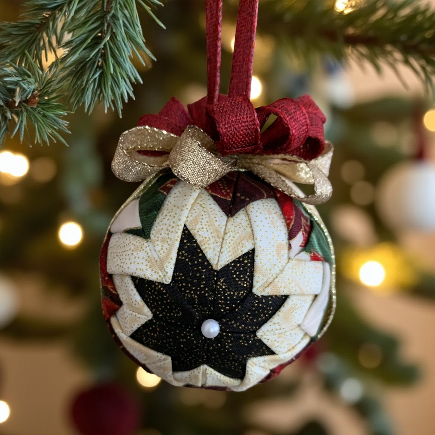 No-Sew Quilted Ornaments