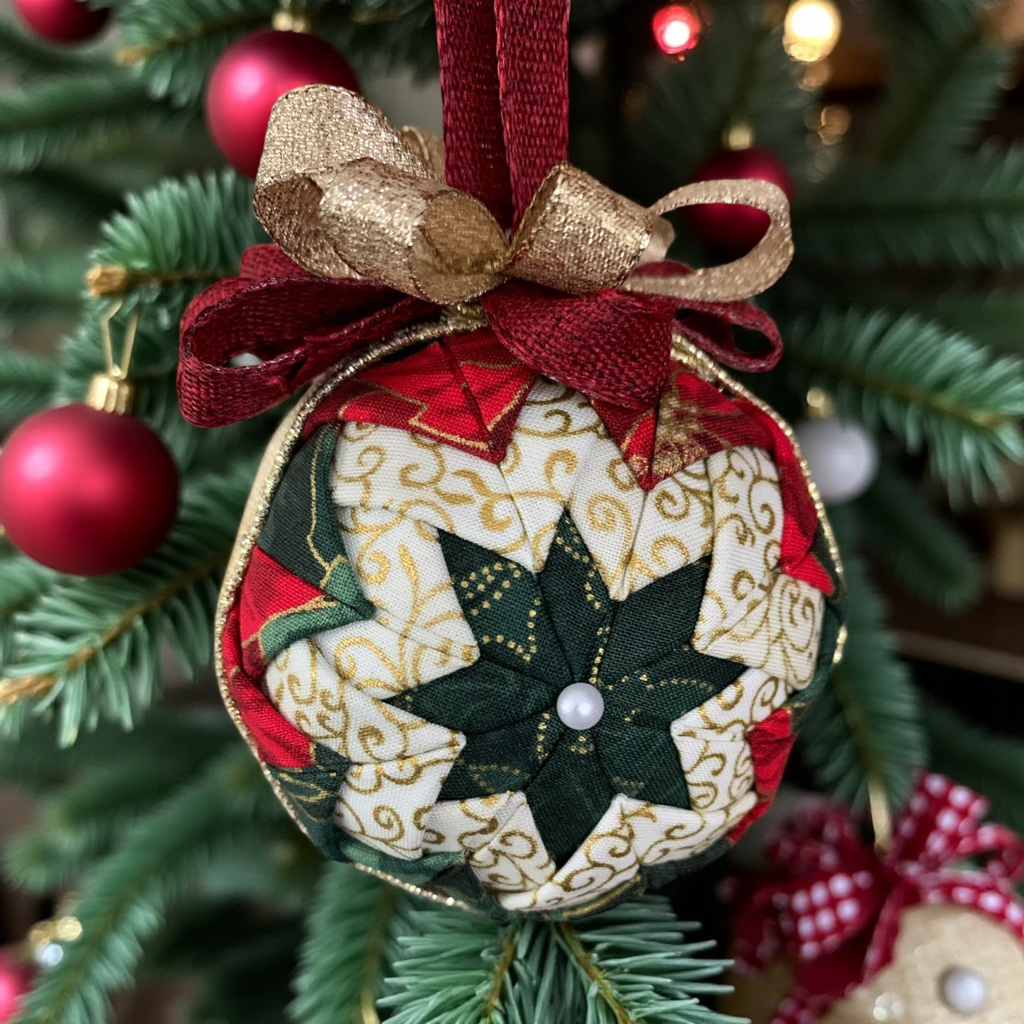 No-Sew Quilted Ornaments