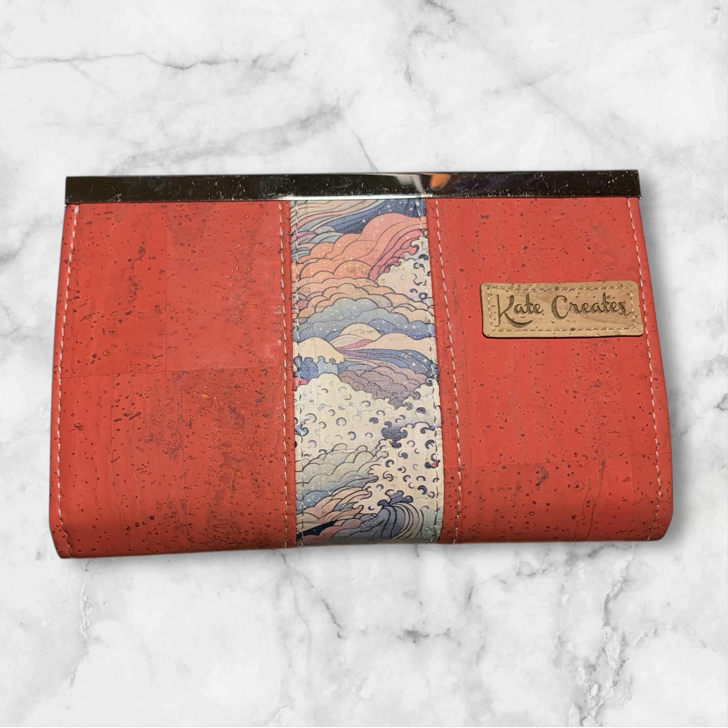 Compact Clutch Wallet Mango Waves