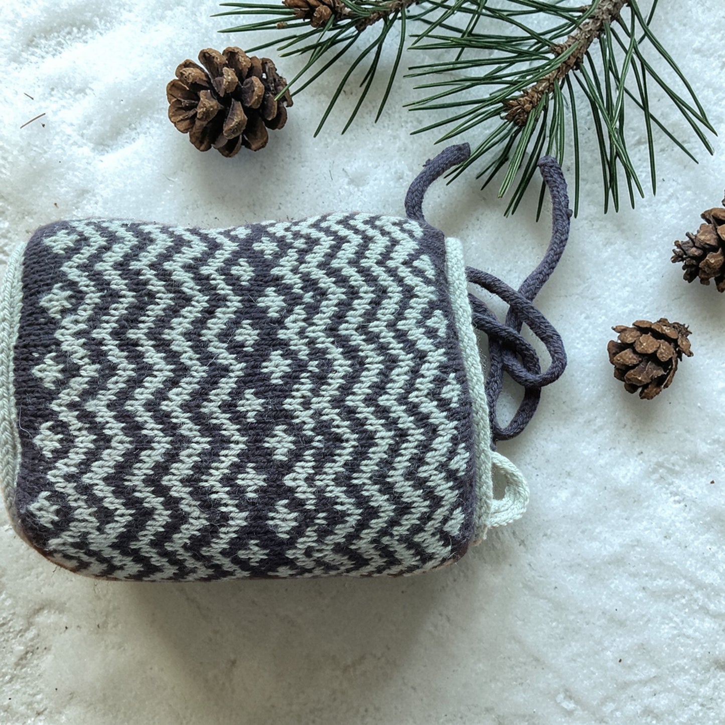 Hand Knitted Wool Muff