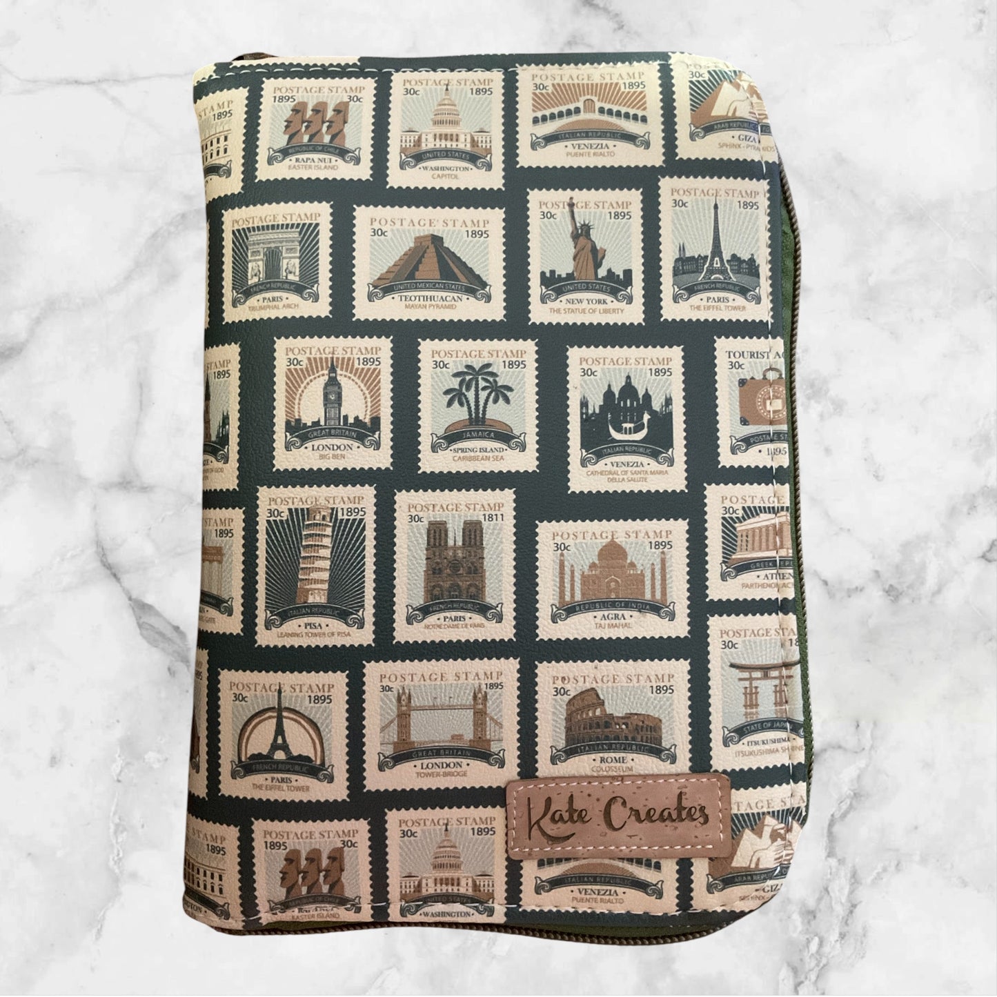 Travel Wallet Postage Stamps