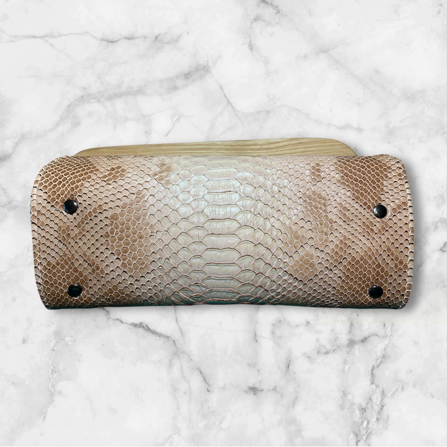 Deana Date Night Clutch Wallet Ivory Snakeskin