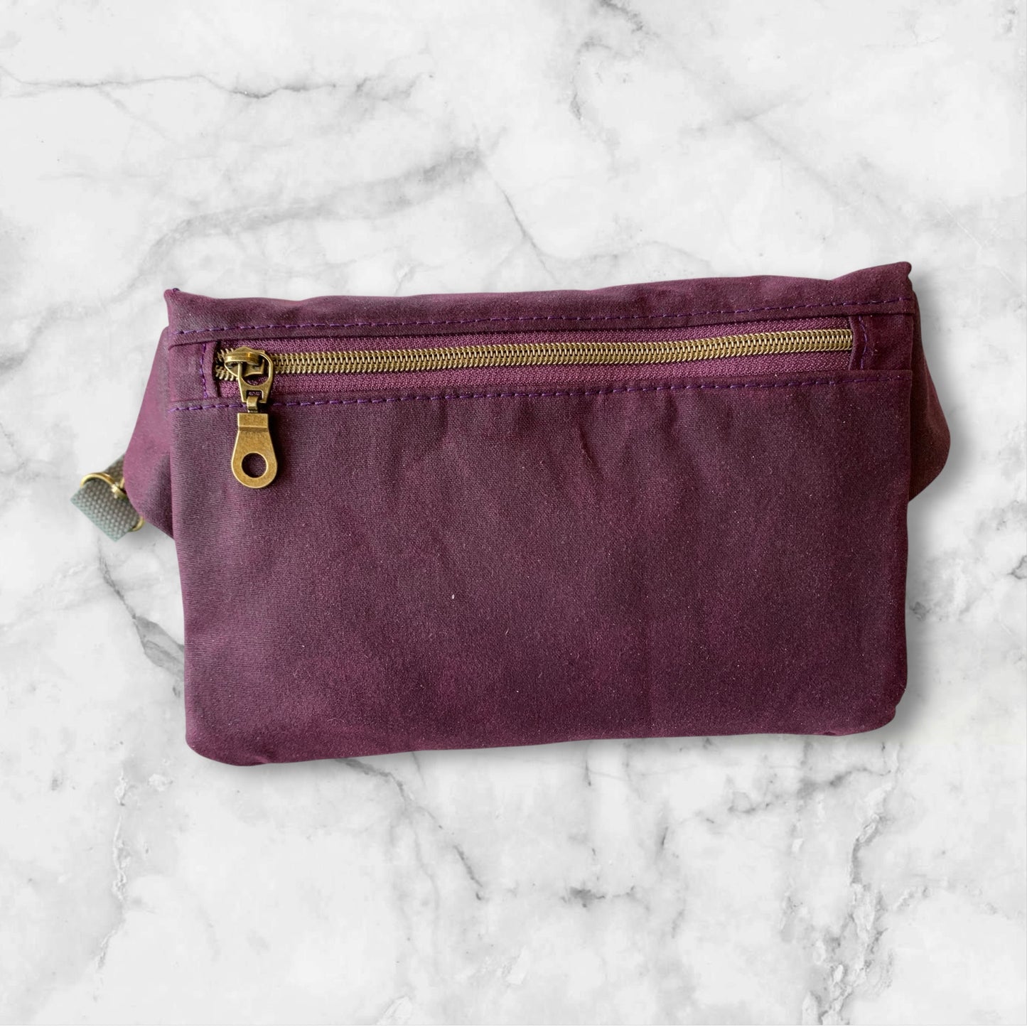 Haralson Belt Bag Waxed Twill Eggplant