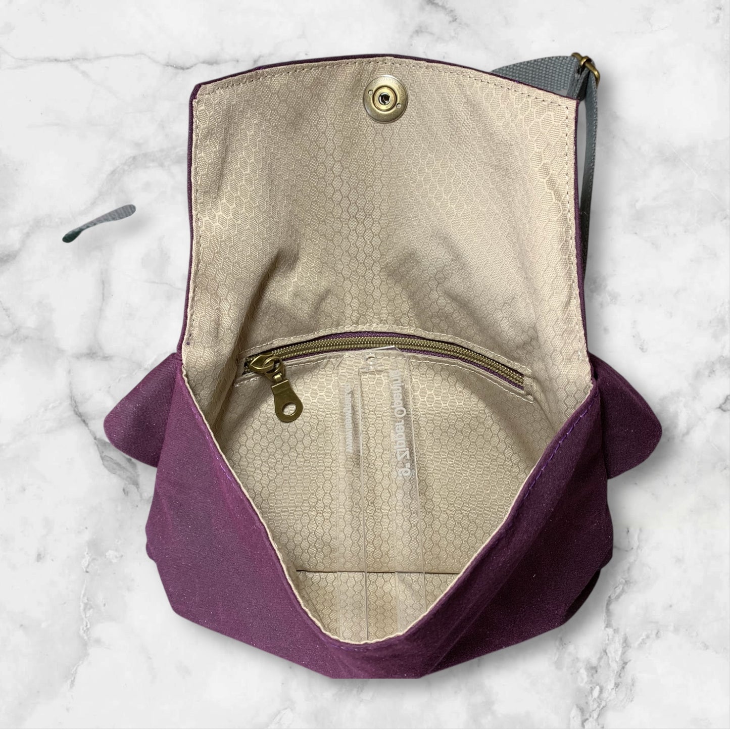 Haralson Belt Bag Waxed Twill Eggplant