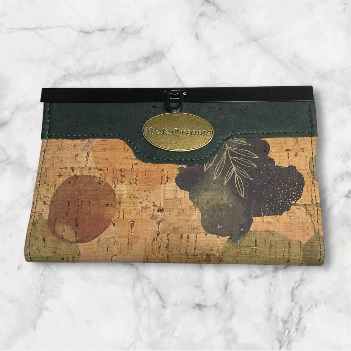 Compact Clutch Wallet Forest Floor Cork
