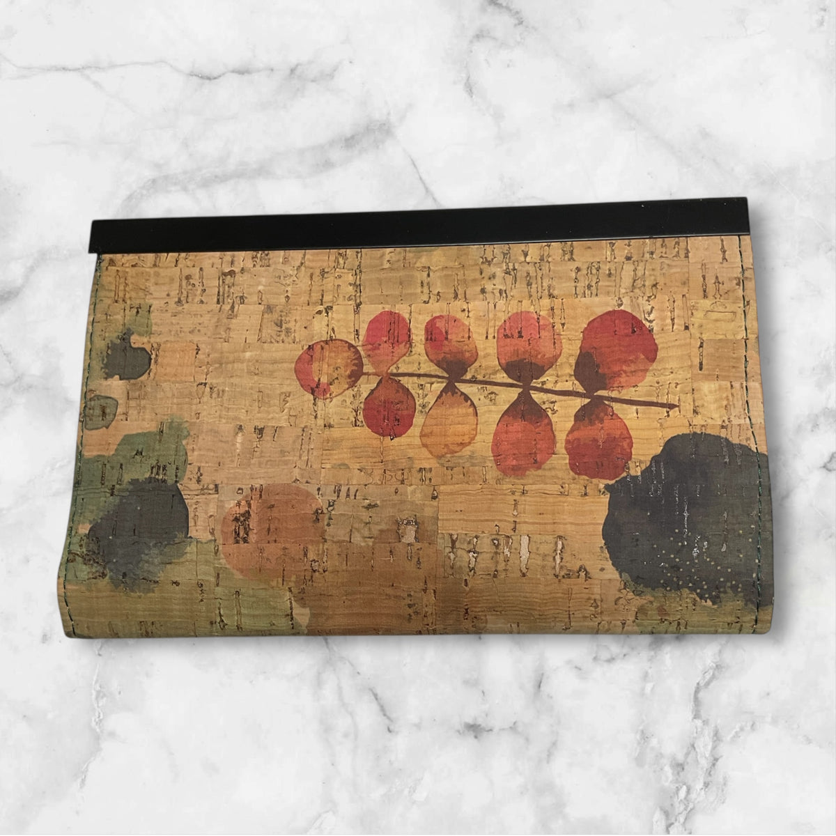Compact Clutch Wallet Forest Floor Cork