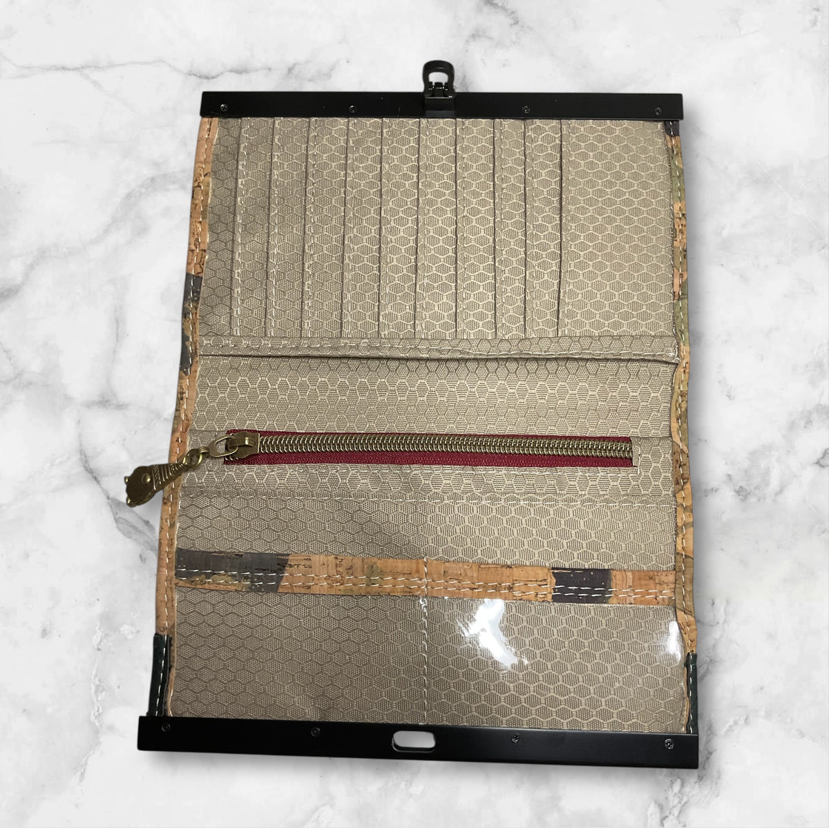 Compact Clutch Wallet Forest Floor Cork
