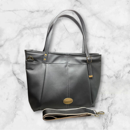 Demelza Handbag Charcoal Faux